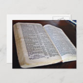 開かれた聖書 ポストカード (正面/裏面)