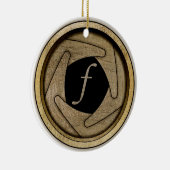 開きのオーナメント セラミックオーナメント (右)