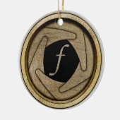 開きのオーナメント セラミックオーナメント (左)