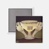 開き半分の型枠の飲みカップ マグネット (正面/裏面)