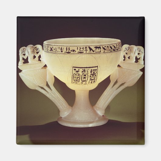 開き半分の型枠の飲みカップ マグネット (正面)