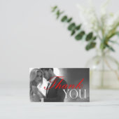 開き戸のないサンキューカード 名刺 (スタンド正面)