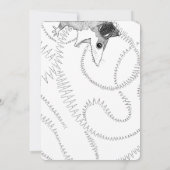 開き止めはないが美しい両面スケッチ 招待状 (裏面)