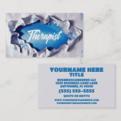 開くセラピーセラピスト 名刺 (正面/裏面)