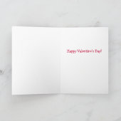 開くワイドハートバレンタインカード シーズンカード (内部)