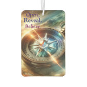 開く、表示す信じる カーエアーフレッシュナー (裏面)