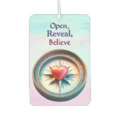 開く、表示す信じる カーエアーフレッシュナー (正面)