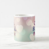 開く、表示す信じる コーヒーマグカップ (中央)