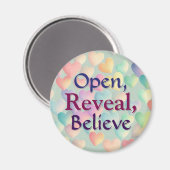 開く、表示す信じる マグネット (正面/裏面)