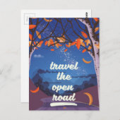 開けた道を進む ポストカード (正面/裏面)