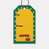 開けてくれ、とサンタは言う ギフトタグ (裏面)