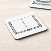 開けて下さい本(白ページ)を コースター (左側)