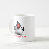 開けて下さい源の男(ソフトウェア開発者公爵)を コーヒーマグカップ (正面左)