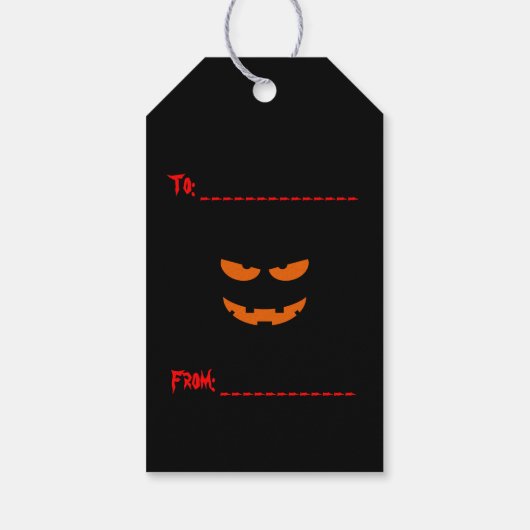 開けもして不気味な墓地ハロウィーンギフトT ギフトタグ (裏面)