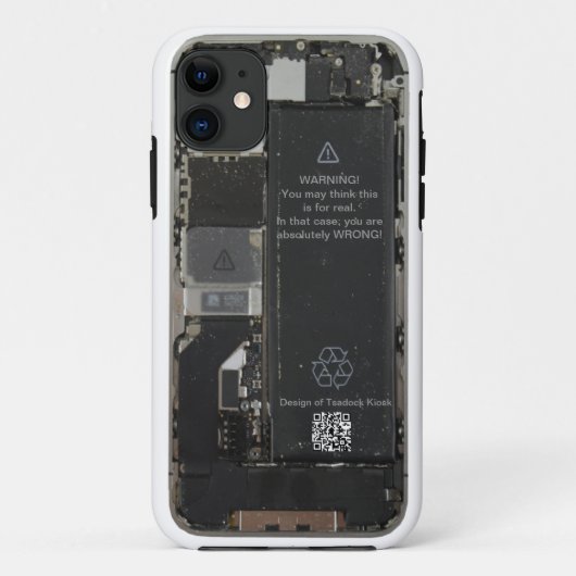 開けられたiPhone 5の場合 Case-Mate iPhoneケース (裏面)