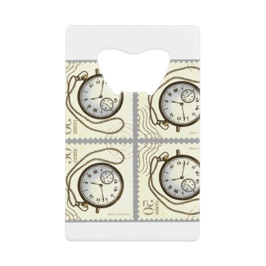 開ける時間だ！ クレジットカード栓抜き (正面)