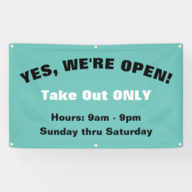 開カスタマイズいている屋外サインのみ