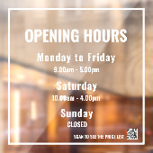 開ミニマルく時間ホワイトウィンドウの固定 ウィンドウサイン (シート2)