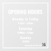 開ミニマルく時間ホワイトウィンドウの固定 ウィンドウサイン (シート)