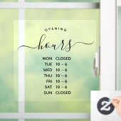 開モダン店時間のスエレガントクリプト（中小規模企業） ウィンドウサイン (ホーム)