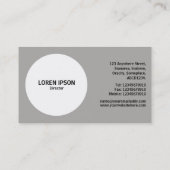 開口円 – 黒 名刺 (裏面)