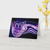 開口歯デザイングリーティングカード カード (黄色い花)