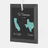 開始から州ファミリ移動ガラスオーナメント ガラスオーナメント (正面左)