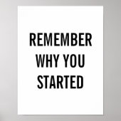 開始した理由を覚えている ポスター (正面)