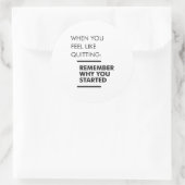 開始した理由を覚える – トレーニング 感動的 ラウンドシール (バッグ)