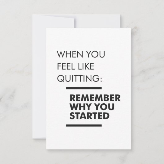 開始した理由を覚える – トレーニング 感動的 出欠カード (正面)