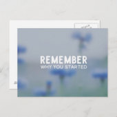 開始した理由を記憶する ポストカード (正面/裏面)