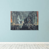 開始する前のフリーメーソンの集会 キャンバスプリント (インサイチュ (ウッドフロア))