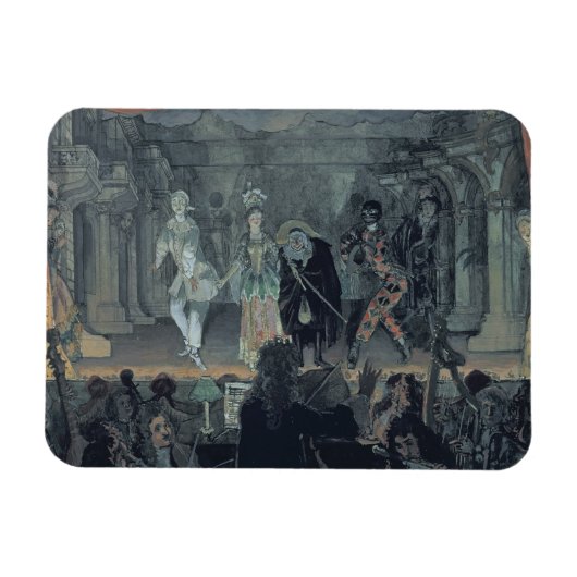 開始する前のフリーメーソンの集会 マグネット (横)