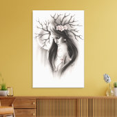 開始の最後の春さくらんぼブロッサムキャンバス キャンバスプリント (インサイチュ (リビング))