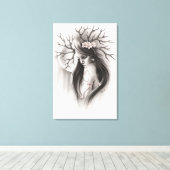 開始の最後の春さくらんぼブロッサムキャンバス キャンバスプリント (インサイチュ (ウッドフロア))