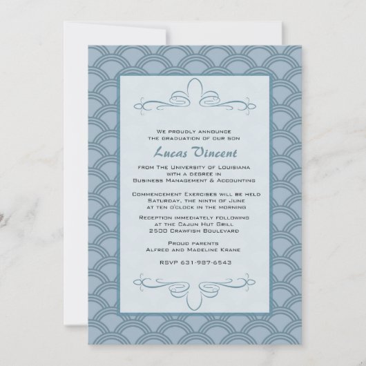 開始は招待状に名誉を与えます 招待状 (正面)