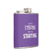 開始ストップしない、開始しなストップい フラスク (右)