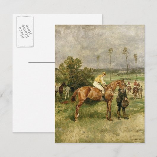 開始前， 1890 ポストカード (正面/裏面)