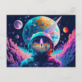 開始宇宙と終了イラストレーション ポストカード