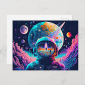 開始宇宙と終了イラストレーション ポストカード (正面/裏面)