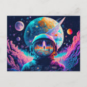開始宇宙と終了イラストレーション ポストカード (正面)