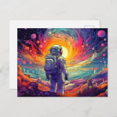 開始宇宙と終了イラストレーション ポストカード (正面/裏面)