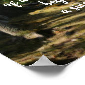 開始感動的引用文ウッドランドパス ポスター (角)