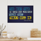 開始最高の時間(大きなテンプレート編集可能) ポスター (キッチン)