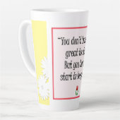 開始素晴らし事項 – やる気を起こさせる黄色いマグカップ カフェラテマグ (左アングル)