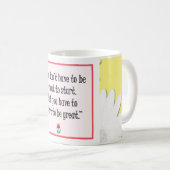 開始素晴らし事項 – やる気を起こさせる黄色いマグカップ コーヒーマグカップ (正面右)