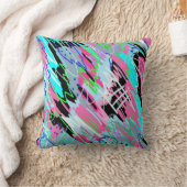 開始開花抽象芸術プリント クッション (ブランケット)