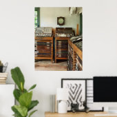 開始$20 – 時計とプリントショップ ポスター (ホームオフィス)