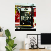 開始$20 – 消防車のゲージ ポスター (ホームオフィス)