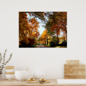 開始$20 – 秋の村の通り ポスター (キッチン)